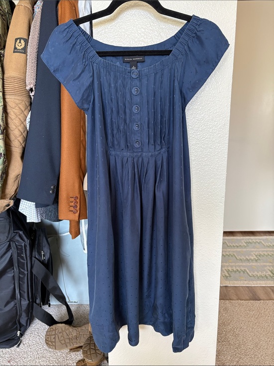 Banana Republic Dresses & Skirts - Banana Republic Navy Blue Midi Button-Front Dress